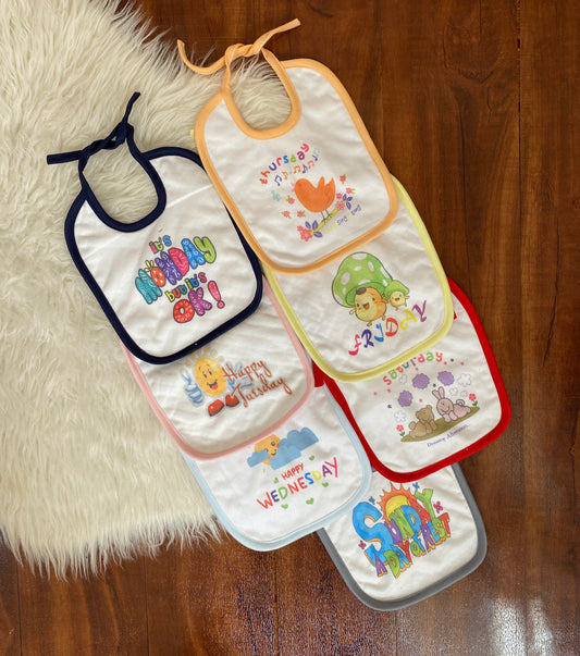 Baby Bibs 7 Piece Large